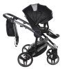 Rear view of the Junama Hand Craft Black stroller frame