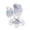 Junama Lulla Mini Blue premium baby stroller front view with blue finish