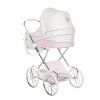 Junama Lulla Mini White baby stroller rear view showing durable construction