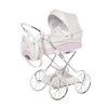 Junama Lulla Mini White premium baby stroller front view with white finish
