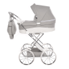 Junama Lulla Mini Grey modern baby stroller side view with lightweight frame