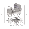 Junama Lulla Mini Grey comfortable baby stroller dimension