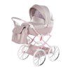 Junama Dolce Mini Pink premium baby stroller front view with pink finish