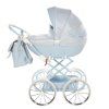 Junama Dolce Mini Blue modern baby stroller side view with lightweight frame