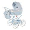 Junama Dolce Mini Blue premium baby stroller front view with blue finish