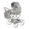 Junama Dolce Mini Grey premium baby stroller front view with grey finish