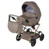 Junama Imperial Mini Beige premium baby stroller front view with beige finish