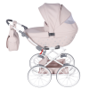 Junama Imperial Mini Classic Pink luxury baby stroller main view with elegant pink design