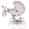Junama Imperial Mini Classic Pink modern baby stroller side view with lightweight frame