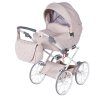 Junama Imperial Mini Classic Pink premium baby stroller front view with pink finish