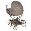 Junama Imperial Mini Classic Beige baby stroller rear view showing durable construction