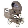 Junama Imperial Mini Classic Beige premium baby stroller front view with beige finish