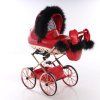 Junama Rudolf Mini Red luxury baby stroller main view with elegant red design