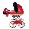 Junama Rudolf Mini Red modern baby stroller side view with lightweight frame