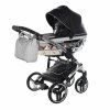 Diamond carrycot of Junama Hand Craft Glitter Black stroller