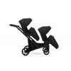 Kunert Brav Duo Black twin stroller sport seat version for toddlers with comfortable seating