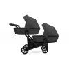 Kunert Brav Duo Graphite twin baby stroller main view with elegant design for siblings