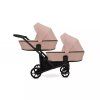 Kunert Brav Duo Pink twin baby stroller main view with elegant design for siblings