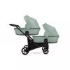 Kunert Brav Duo Mint twin baby stroller main view with elegant design for siblings