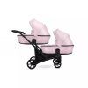 Kunert Brav Duo Baby Pink Eco twin baby stroller main view with elegant design for siblings