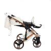 Side profile of Junama Hand Craft White Copper stroller