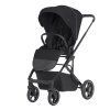 Carrello Alfa CRL Midnight Black travel stroller front wheels designed for smooth steering and easy manoeuvrability