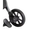 Carrello Atom M Diamond Black travel stroller rear wheels providing stable ride and reliable support