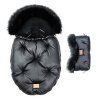 Floo black black baby footmuff with handmuff