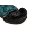 Floo green black baby footmuff detail view