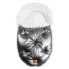 Floo grey white baby footmuff