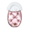Floo pink white baby footmuff