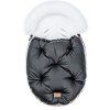 Floo black white baby footmuff front view