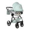 Junama Hand Craft Glitter Mint luxury stroller full set