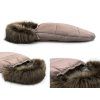 Floo egg beige baby footmuff side view