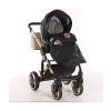 Junama Hand Craft Glitter Black Gold stroller leg cover keeping baby warm and protected