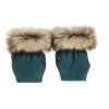 Floo egg green baby footmuff gloves