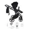 Side profile of Junama Basic V3 Black stroller
