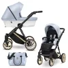 kunert ivento blue metalic gold frame 2 in 1 stroller main view