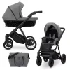 kunert ivento deep graphite black frame 2 in 1 stroller main view