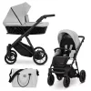 kunert ivento dove grey black frame 2 in 1 stroller main view