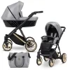 kunert ivento grey metalic gold frame 2 in 1 stroller main view