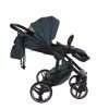 Reclined seat position of Junama Basic V3 Green luxury stroller