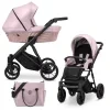 kunert ivento pink metalic black frame 2 in 1 stroller main view