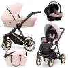 kunert ivento smokey pink gold frame 3 in 1 stroller main view
