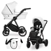 kunert ivento white pearl black frame 2 in 1 stroller main view