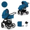 kunert mata blue black frame 2 in 1 stroller main view