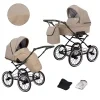 kunert romantic beige 12 black frame 2 in 1 stroller