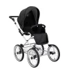 kunert romantic black 11 grey frame 2 in 1 stroller sport view