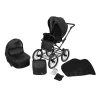 kunert romantic black 11 black frame 2 in 1 stroller view