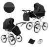 kunert romantic black 11 grey frame 2 in 1 stroller